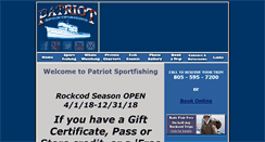 Desktop Screenshot of patriotsportfishing.com
